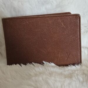 Louis Vuitton Brown Leather Business Card Holder